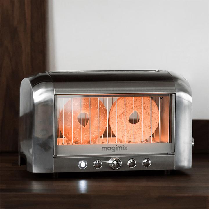 Immagine prodotto Magimix Tostapane Vision, tappetino cromato 22,5 x 39,5 x 18 cm - 1450 W