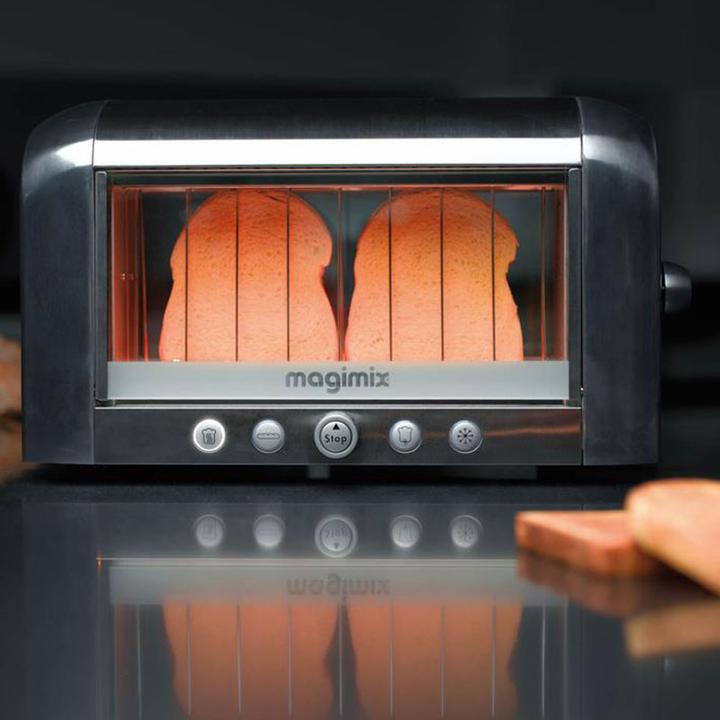 Immagine prodotto Magimix Tostapane Vision, tappetino cromato 22,5 x 39,5 x 18 cm - 1450 W