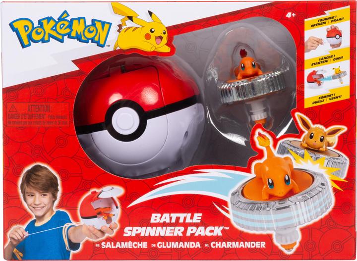 Actual product image Pokémon Battle Spinner Pack Glumanda & Pokéball