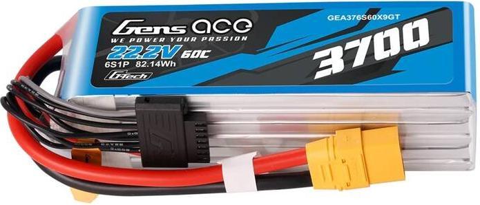 Actual product image Gens Ace Accumulator Lipo G-Tech 3700mAh 22.2V 60C 6S1P XT90 (22.20 V, 3700 mAh)