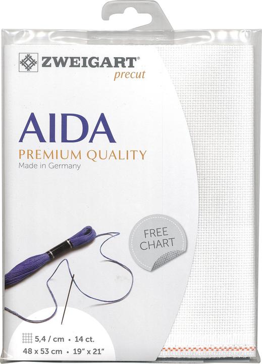 Zweigart Stern-Aida, Precut 48x53cm
