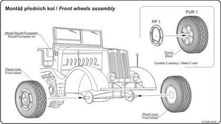 Actual product image CMK Sd.Kfz. 9 Famo wheels