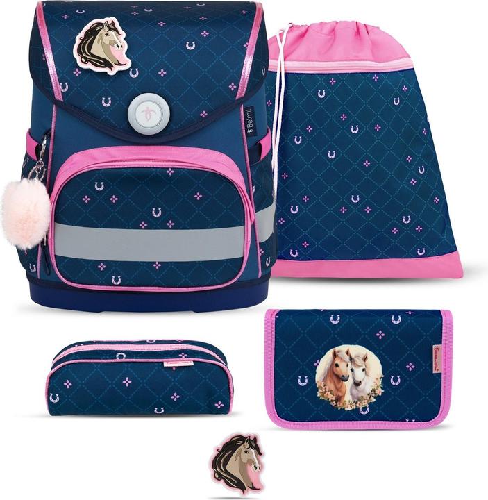 Actual product image Belmil COMPACT Schulrucksack-Set Meet your Horses (19 l)