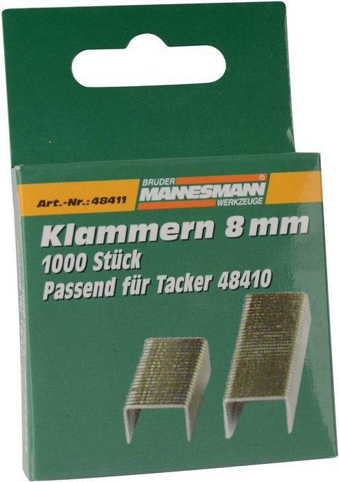 Actual product image Mannesmann Spare staples 8 mm, for tacker 48410