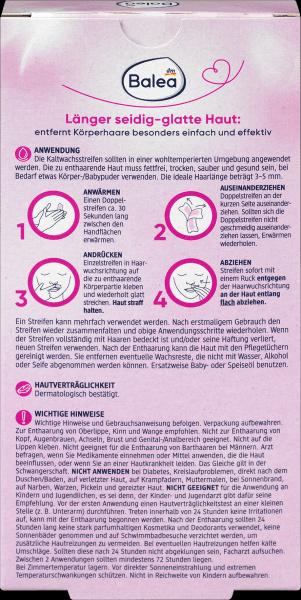 Produktbild dm Balea Kaltwachsstreifen (20 x)