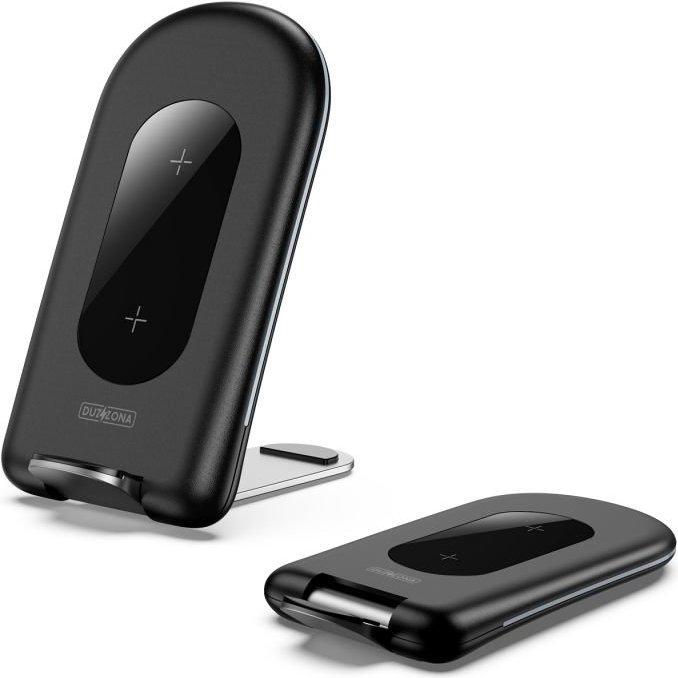 Duzzona W2 Wireless Charger Stand - Black (15 W)