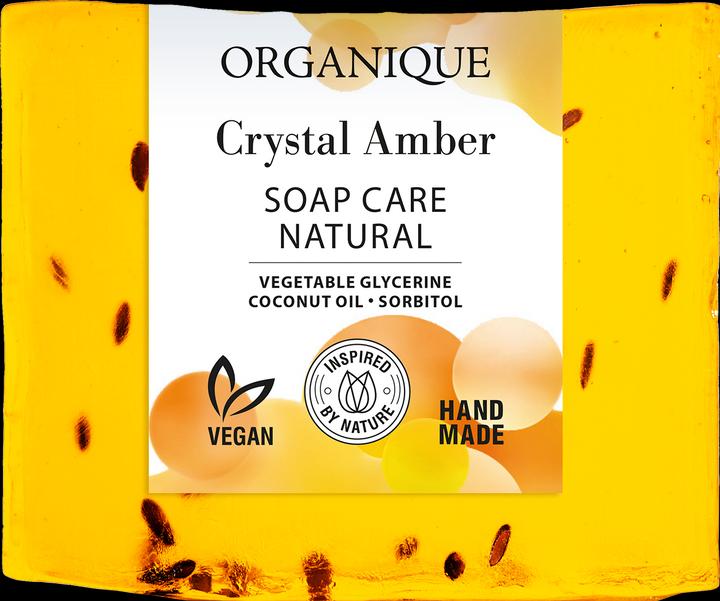 Organique Kristall Bernstein 100 g Würfelseife - Organque (Hartseife)