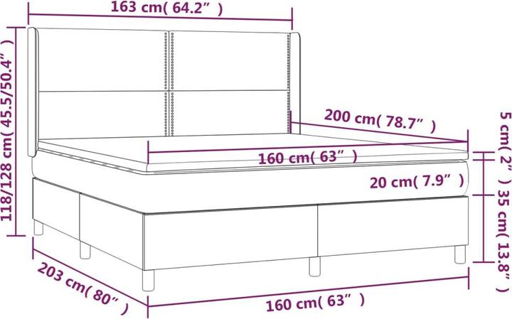 Produktbild VidaXL Noor (160 x 200 cm, 160 x 200 cm)