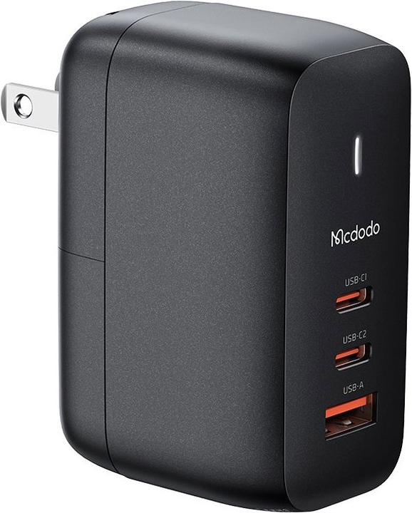 Actual product image Mcdodo 65W Charger incl. Charging Cable 60W Type-C to Type-C (EU/UK/US) Reddot Winner 2021 - Black (65 W)