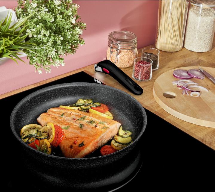 Produktbild Tefal Ingenio Black Stone (28 cm, Pfannenset + Topfset, Aluminium)
