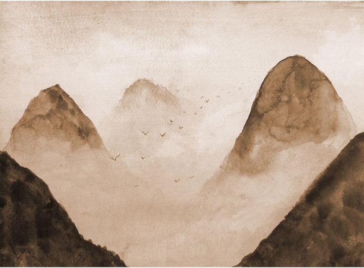 Produktbild Livingwalls Designwalls Misty Rocks Berge (350 x 255 cm)