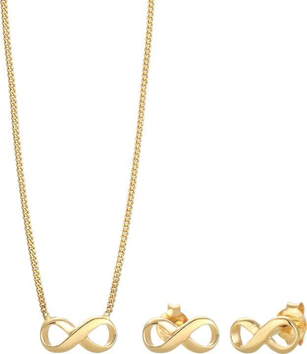 Immagine prodotto Elli Set di gioielli con catena Plug Infinity Symbol Endless in argento 925 (Argento 925)