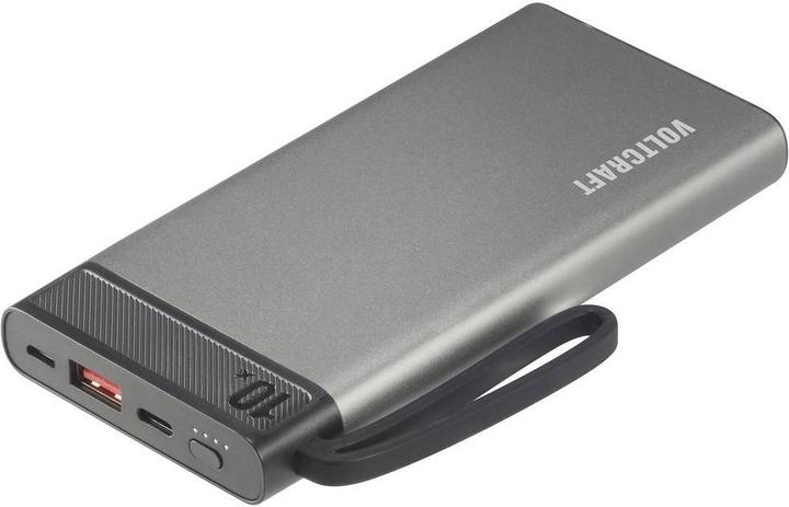 Voltcraft PB-10-PD3.0 Powerbank 10000 mAh Power Delivery LiPo Gris-Noir (10000 mAh, 37 Wh)