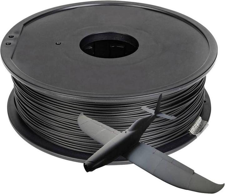 Produktbild Renkforce RF-5167482 PLA-LW Light Weight Filament PLA 1.75 mm 1 kg Schwarz (mat (PLA, 1.75 mm, 1000 g, Schwarz)