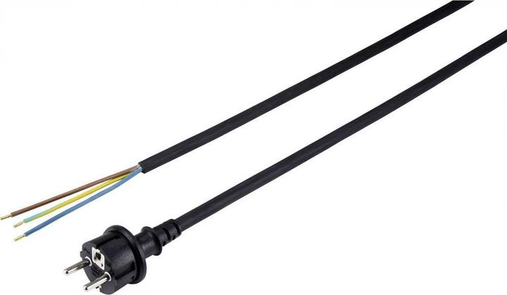 Actual product image Sygonix SY-5043462 Power Connection Cable Black 4.50 m (4.50 m)