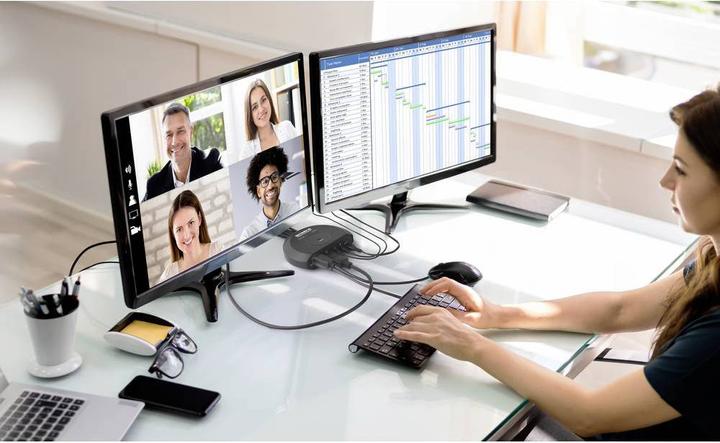 Produktbild SpeaKa Professional SP-KVM-220 KVM-Konsole Display-Port Tastatur 4096 x 2160 Pixel