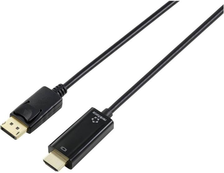 Image du produit Renkforce Câble de connexion HDMI DisplayPort mâle 5.00 m noir RF-5179192 Gaine PVC (5 m, DisplayPort, HDMI)