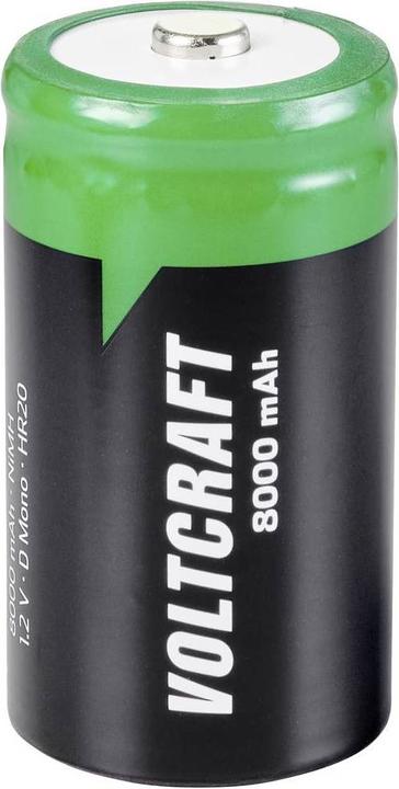 Voltcraft HR20 Mono D -Akku NiMH 8000 mAh 1.2 V 1 St. (1 Stk., D, 8000 mAh)