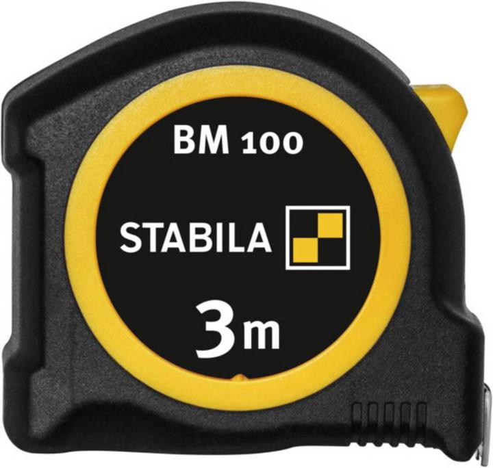 Image du produit Stabila Niveau à bulle type 70, 30 cm + ruban de poche BM 100, 3 m, échelle métrique (30 cm)