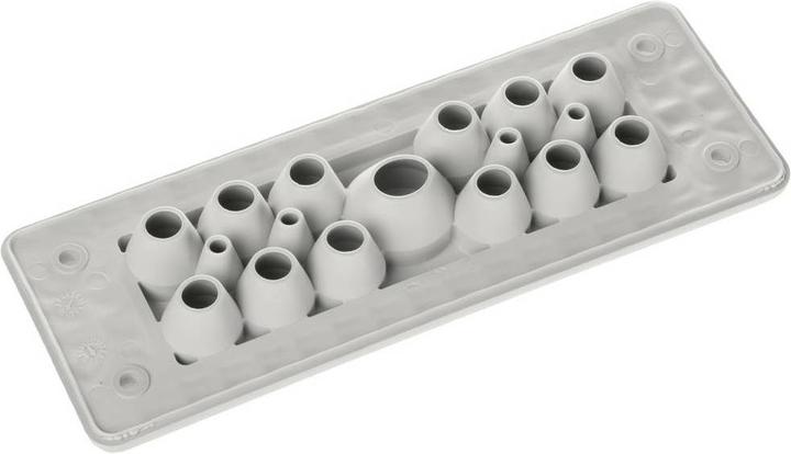Immagine prodotto Trelleborg MH-24 F 17-3 GRIGIO CHIARO UL94 V-0 IP65 TPE Bussola a vite piastra (Foro cavo, 15.40 cm)