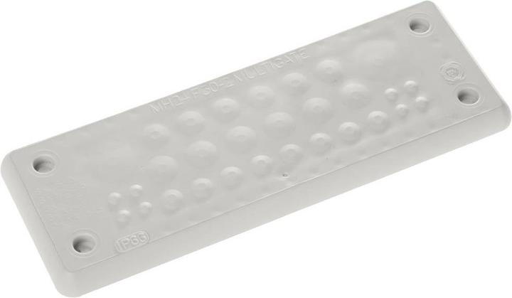 Trelleborg MH-24 F 30-2 GRIGIO CHIARO UL94 V-0 IP65 TPE Boccola a vite piastra (Foro cavo, 15.40 cm)