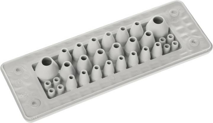 Immagine prodotto Trelleborg MH-24 F 30-2 GRIGIO CHIARO UL94 V-0 IP65 TPE Boccola a vite piastra (Foro cavo, 15.40 cm)