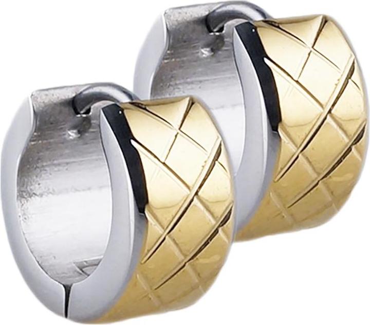 Star Piercing Ohrring zum Klappen silber und vergoldet (ohne Messing, Chirurgenstahl 316L)
