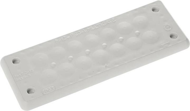 Trelleborg MH-24 F 20-1 GRIGIO CHIARO UL94 V-0 IP65 TPE Boccola a vite (Foro cavo, 15.40 cm)