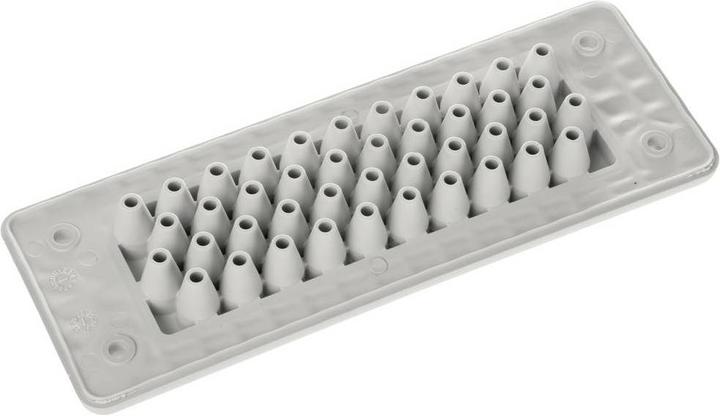Produktbild Trelleborg MH-24 F 42-1 LIGHT GREY UL94 V-0 IP65 TPE Screw Durchführungsplat (Kabeldurchlass, 15.40 cm)