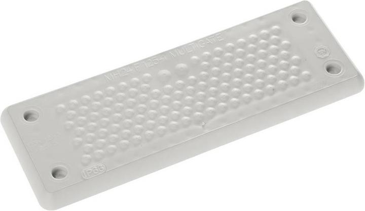 Trelleborg MH-24 F 125-1 GRIGIO CHIARO UL94 V-0 IP65 TPE Vite passante Posti di lavoro (Foro cavo, 15.40 cm)