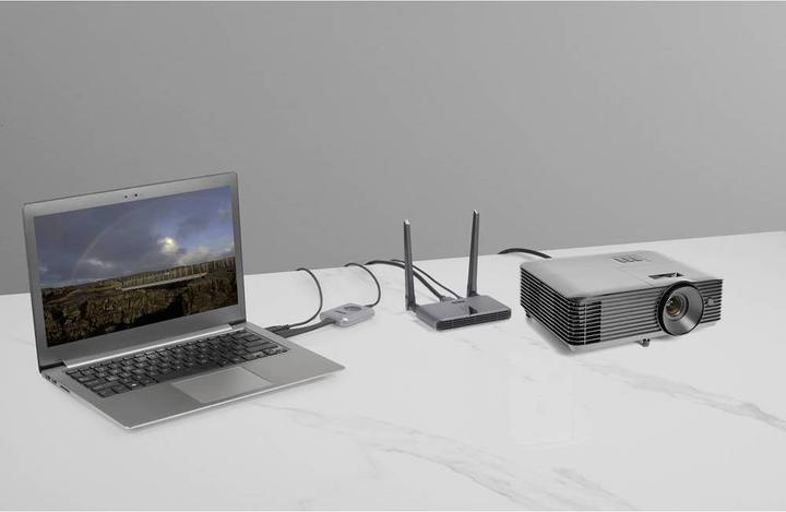 Actual product image SpeaKa Professional SP-WTR-400 HDMI radio transmission (set) 30 m 2.4 GHz, 5 GHz 19 (30 m, Audio return channel)