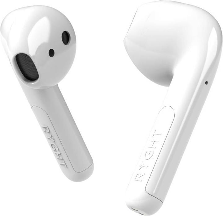 Produktbild Ryght WAYS2 In Ear Headset Bluetooth® Stereo Weiss Batterieladeanzeige, Headset, Ladecase, Touch-St (25 h, Kabellos)