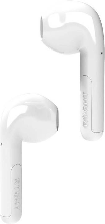Produktbild Ryght WAYS2 In Ear Headset Bluetooth® Stereo Weiss Batterieladeanzeige, Headset, Ladecase, Touch-St (25 h, Kabellos)