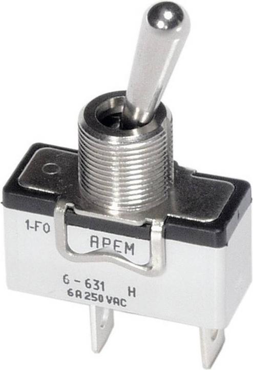 Image du produit APEM 6-631H/2 Interrupteur à bascule 250 V/AC 6 A 1 x arrêt/marche à verrouillage 1 pce
