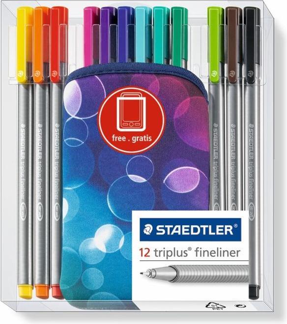 Image du produit Staedtler triplus Fineliner avec étui pour téléphone portable