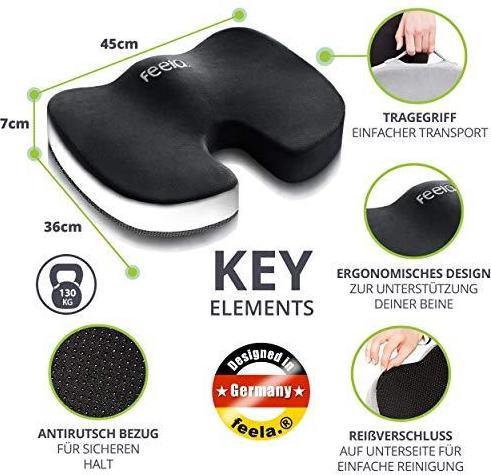 Produktbild Feela Orthopädisches Sitzkissen (45 x 33.5 cm)