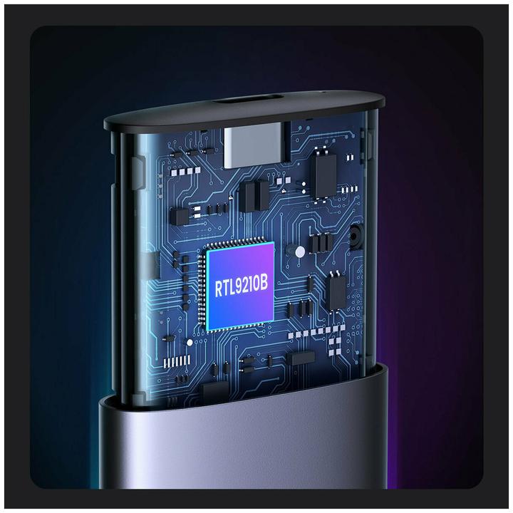Productafbeelding Ugreen CM400 M.2 SSD behuizing, NVMe, SATA, 10Gbps, USB-C (Grijs) (M.2)