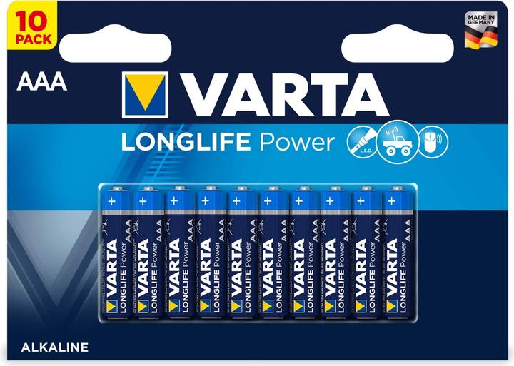 Produktbild Varta Longlife Power (10 Stk., AAA, 1240 mAh)