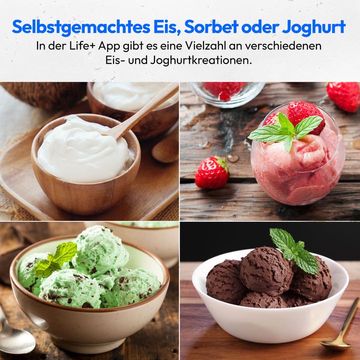 Produktbild Medion SMARTE SPEISEEISMASCHINE MD 12170 Smartphonesteuerung, Kapazität für 2 Liter Eis, HD LED-Display, he