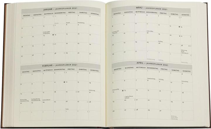 Produktbild Paperblanks PAPERBLAN Agenda Genesis 21 DD6746-7 180×230mm, de, HC, 12M (18 x 23 cm, Harter Einband, Deutsch)