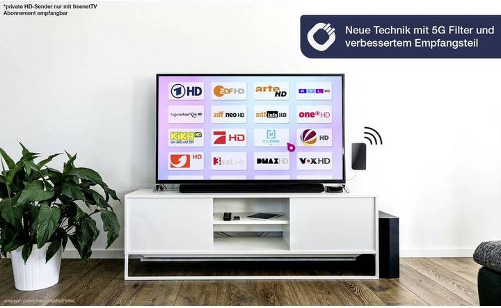 Immagine prodotto Oehlbach Antenna omnidirezionale Scope Vision 5G per DVB-T2 con filtro 5G (Antenna piatta, DVB-T / -T2)