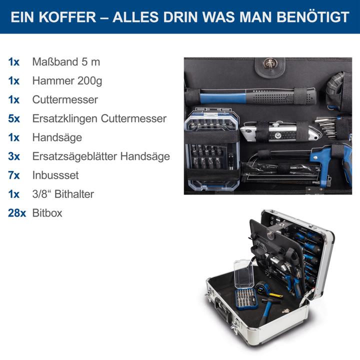 Produktbild Scheppach Handwerkzeugsatz TB150 im Metallkoffer 101-tlg. (101 Teile)