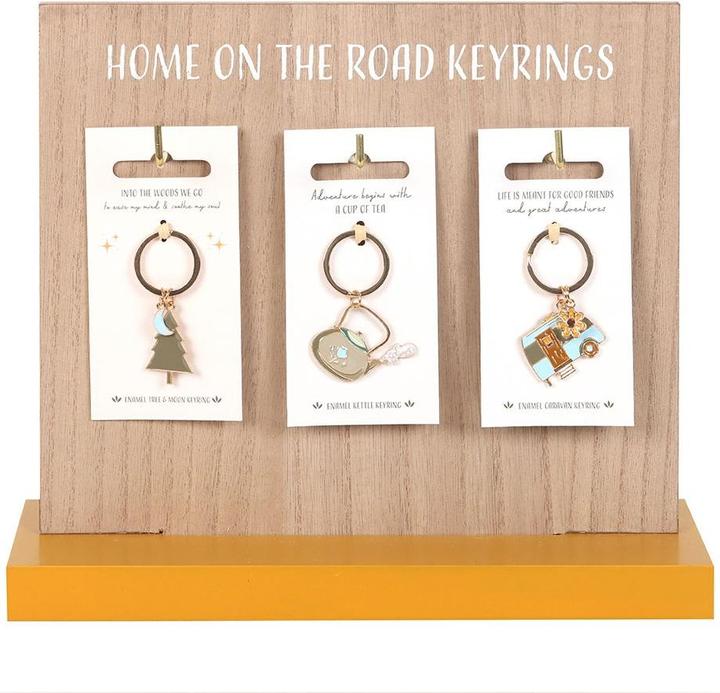 Actual product image Something Different Home On The Road Camping Keyring Set (Pack of 24)