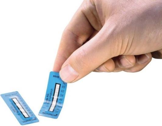 Immagine prodotto Testo Striscia di misurazione della temperatura Striscia di misurazione della temperatura 50 x 18 mm