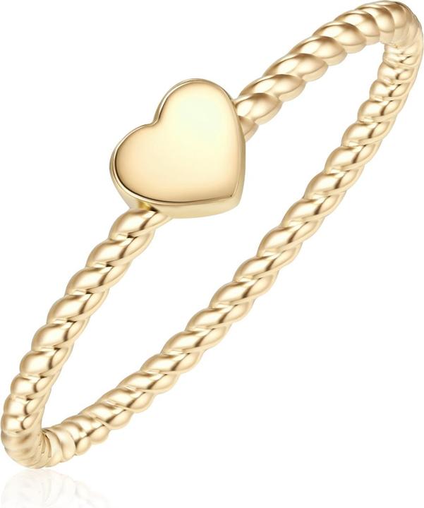 Immagine prodotto Glanzstücke München Cuore da donna in argento sterling e oro giallo - 10100 (50, 925 Argento)