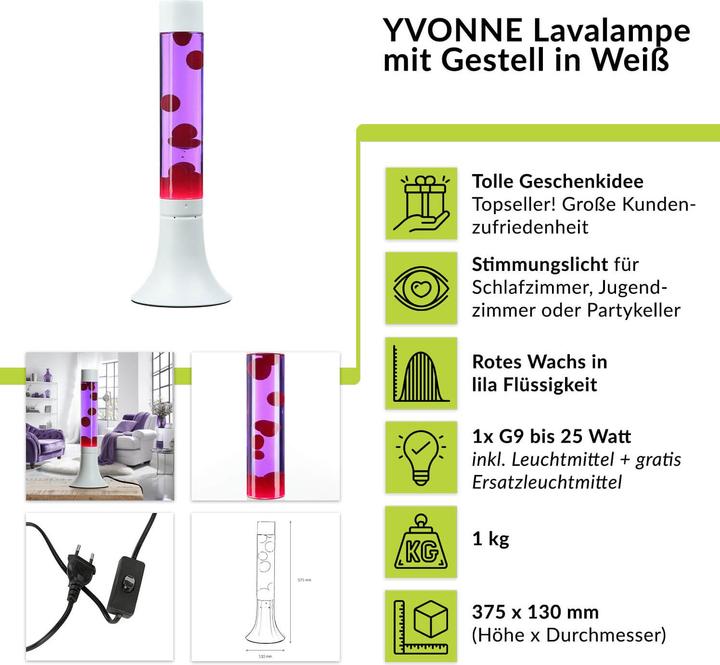 Energie-Label Licht-Erlebnisse Yvonne (210 lm, G9)