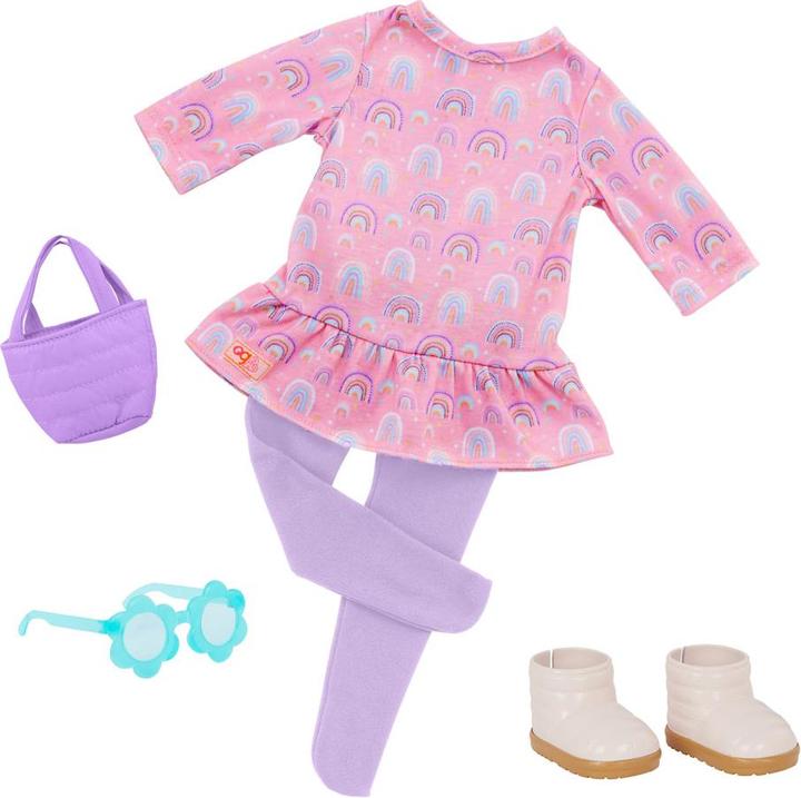 Actual product image Our Generation OG - Outfit Bright as a rainbow