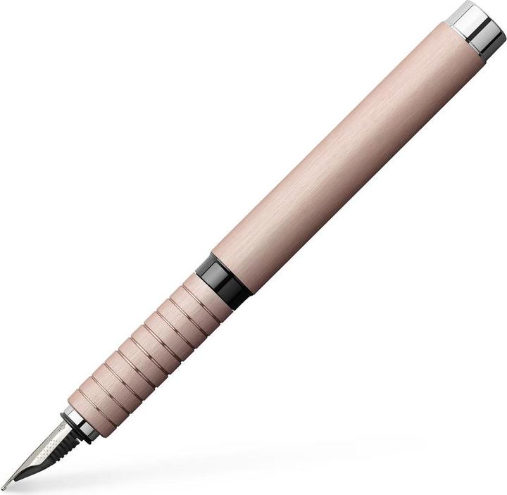Faber-Castell Castell 148422 - Essentio fountain pen, nib EF, aluminium rose (Rose, 1 x)