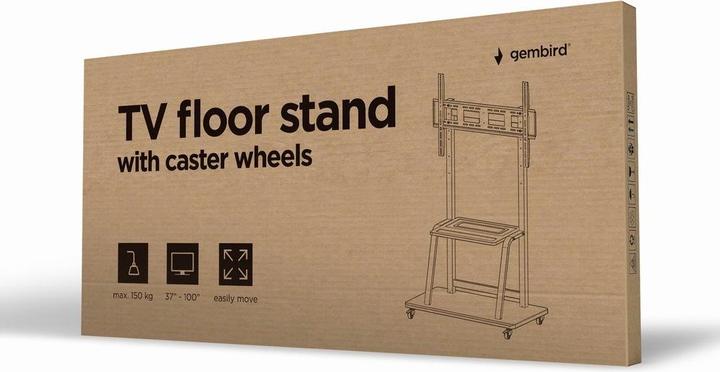 Produktbild Gembird TV floor stand with caster wheel (100", 150 kg)