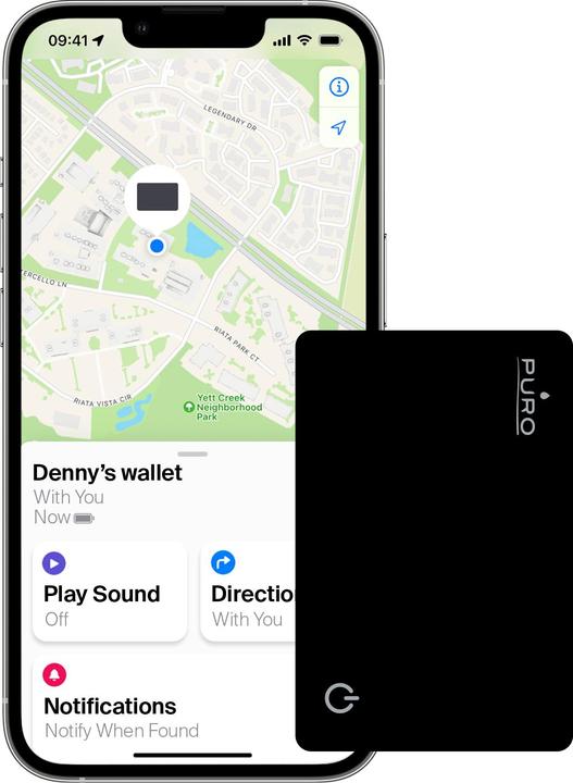 Actual product image Puro Find Me Smart Tracker